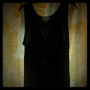 J. VALDI Women's Swim Dress Cover-up Black Medium